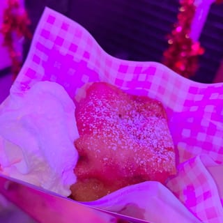 Fried S'more w/ Single scoop of Ice cream