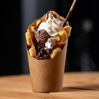 Hazelnut Bubble Waffle
